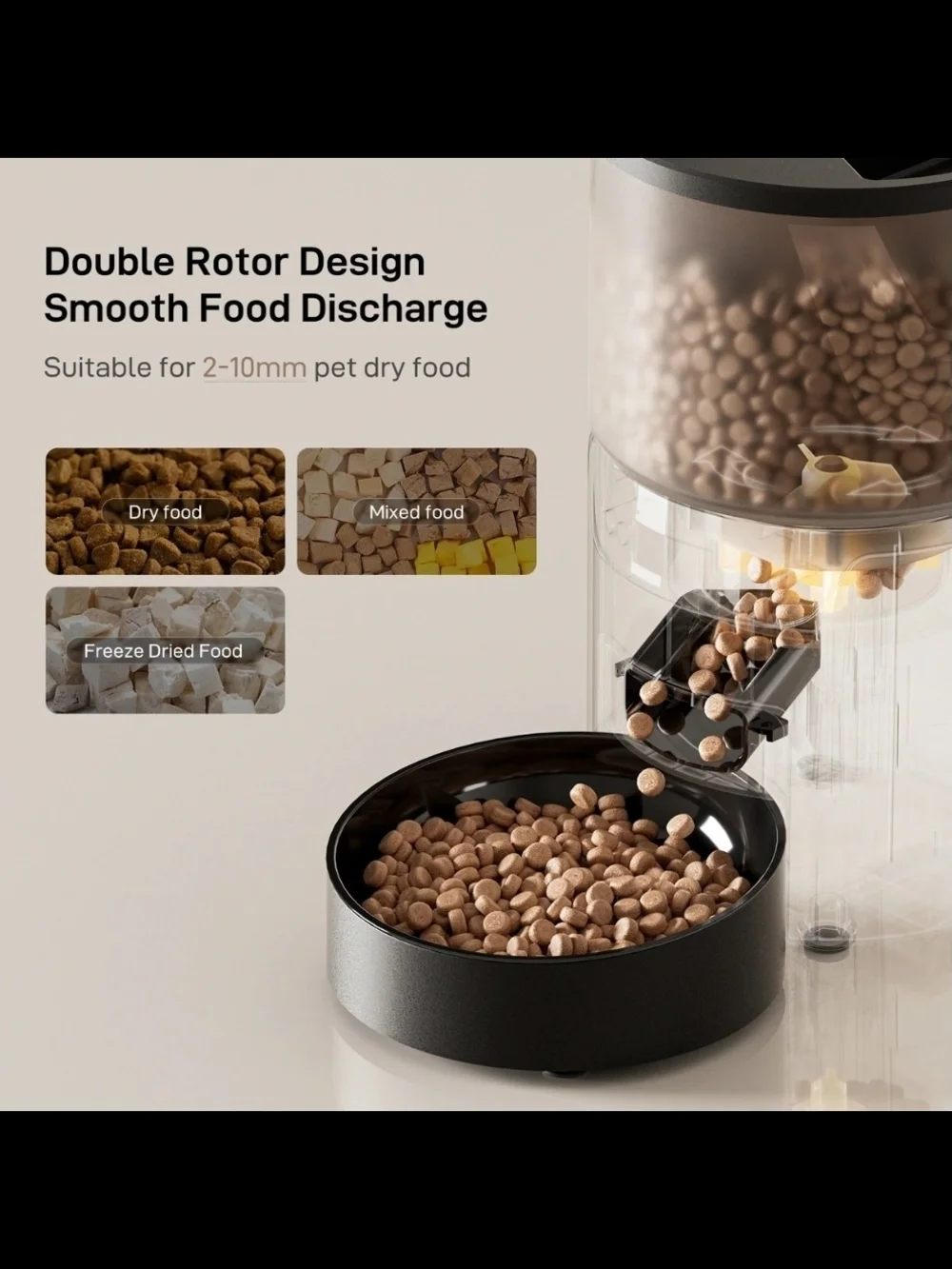 Programmable Automatic Pet Feeder - Black NEW